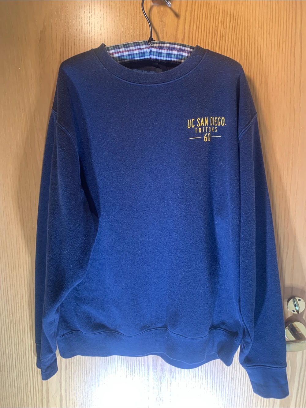 Men’s Blue 84 UC San Diego Tritons Navy Crewneck Sweatshirt - Size L